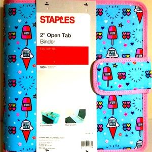 2” Decorated Open Tab Binder